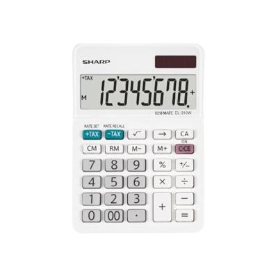 Sharp EL-310W Zakrekenmachine Wit Aantal displayposities: 8 werkt op batterijen, werkt op zonne-energie Sharp EL-310W Zakrekenmachine Wit Aantal displayposities: 8 werkt op batterijen, werkt op zonne-energie
