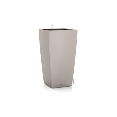 LECHUZA Cubico Color 40 bloempot - complete set, zandbruin