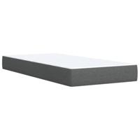 Boxspring met matras stof donkergrijs 80x200 cm - thumbnail