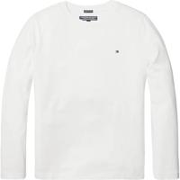 Tommy Hilfiger longsleeve van biologisch katoen wit - thumbnail