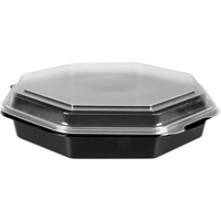 Octaviewbox zwart PS 230x50mm 1000ml | 150 stuks - thumbnail