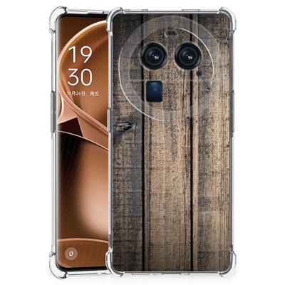 OPPO Find X6 Pro Stevig Telefoonhoesje Steigerhout OPPO Find X6 Pro Stevig Telefoonhoesje Steigerhout