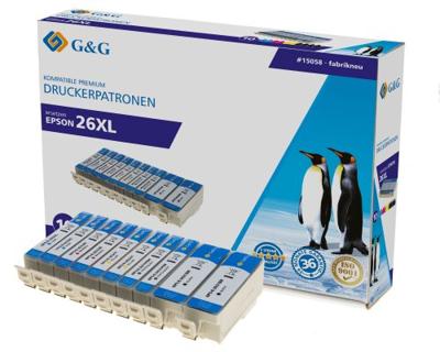 G&G Inktcartridge Compatibel Zwart, Cyaan, Magenta, Geel NP-R-2621*2/2631-4*2 1P2621-10