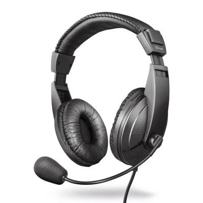 Trust 21661 hoofdtelefoon/headset Hoofdband Zwart Trust 21661 hoofdtelefoon/headset Hoofdband Zwart