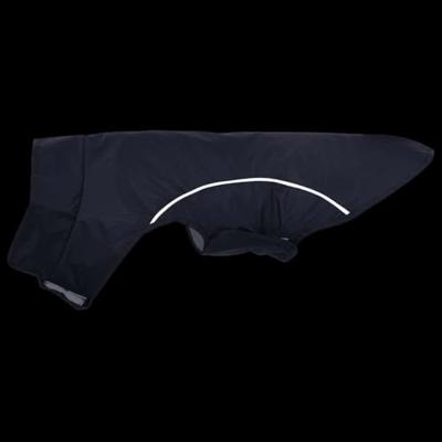 Hondenregenjas met reflecterende strips polyester blauw XS