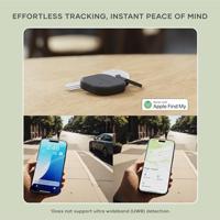 Satechi FindAll vegan-lederen sleutelhanger met FindMy - Black - thumbnail