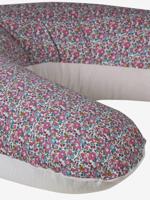 Borstvoedingskussen en hoes van katoenen hydrofiel en Liberty ENVIE DE FRAISE lichtroze - thumbnail