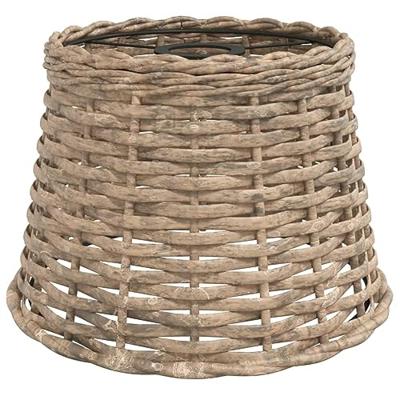 VidaXL Plafondlampenkap ø25x17 cm wicker bruin