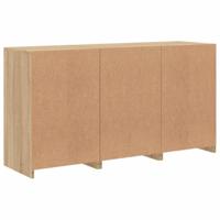 Dressoir met LED-verlichting 123x37x67 cm sonoma eikenkleurig - thumbnail