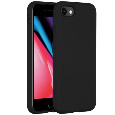 Accezz Liquid Silicone voor Apple iPhone SE (2022 / 2020) / 8 / 7 Telefoonhoesje Zwart Accezz Liquid Silicone voor Apple iPhone SE (2022 / 2020) / 8 / 7 Telefoonhoesje Zwart