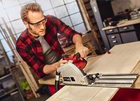 Einhell elektrische invalzaag te-ps 165 - 1200 w - 5.200 t/min - ø165 - max. zaagdiepte bij 90°/45°: 55/42 mm - incl. 1x zaagblad (ø165x20 mm/48 t) - thumbnail