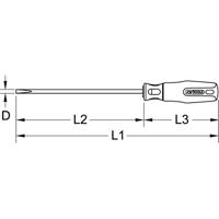KS Tools 962.0913 Platte schroevendraaier - thumbnail