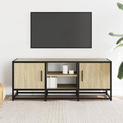 Tv-meubel 180x35x41 cm bewerkt hout sonoma eikenkleurig - thumbnail