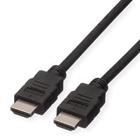 ROLINE HDMI High Speed kabel met Ethernet M-M, LSOH, zwart, 1 m - thumbnail