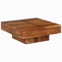 Salontafel 80x80x30 cm massief acaciahout - thumbnail
