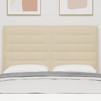 Hoofdbord met hoofdeinde Crème 160 cm Nep Leer