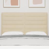 Hoofdbord met hoofdeinde Crème 160 cm Nep Leer - thumbnail