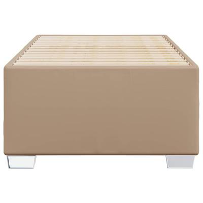 Bedframe kunstleer cappuccinokleurig 100x200 cm