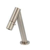 Fonteinkraan Hotbath Dude 1-knop Recht 17 cm Rond Geborsteld Nikkel - thumbnail