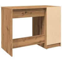 Bureau 100x50x75 cm bewerkt hout artisanaal eikenkleur - thumbnail