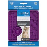 LickiMat Catster kattenvoermat - kattenvoeder met microschaal voor extra hydratatie - perfect voor voedsel, lekkernijen, yoghurt en angstverlichting voor katten - leuk alternatief voor Slow Feeder Cat - thumbnail