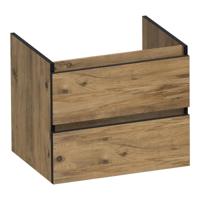 Brauer Joy Edge Onderkast 60 cm - met 2 Softclose Lades Greeploos en 1 Sifon Uitsparing - Chateau - thumbnail