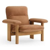 Audo Copenhagen Brasilia fauteuil naturel eiken Dunes Camel 21004 - thumbnail