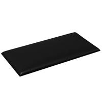 VidaXL Wandpanelen 12 st 0,54 m² 30x15 cm kunstleer zwart - thumbnail