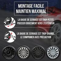 Albrecht wieldop "wind black plus" wheel cover wind s 17" set of 4 ml plus - thumbnail