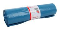 Afvalzak quantore ldpe t70 65/25x140cm 240l blauw - thumbnail