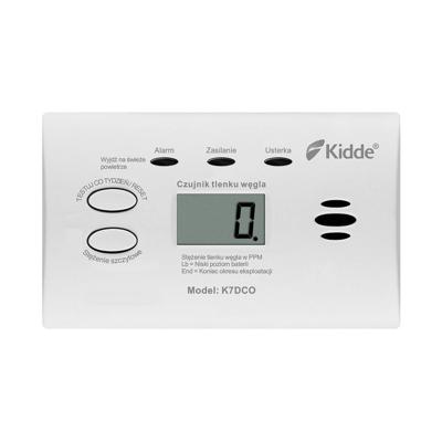 Koolmonoxidedetector Kidde K7DCO met scherm Wit