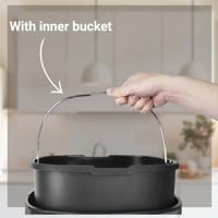 Afvalbak desq touch 30 liter rvs zilver - thumbnail