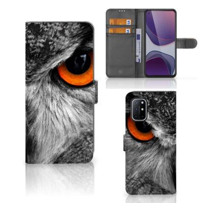 OnePlus 8T | Telefoonhoesje | Met pasjeshouder | Uil