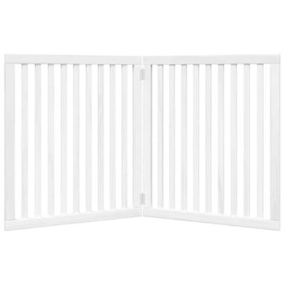 Hondenhek inklapbaar 2 panelen 160 cm populierenhout wit Hondenhek inklapbaar 2 panelen 160 cm populierenhout wit