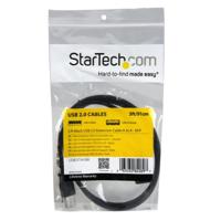 USB-kabel Startech USBEXTAA3BK USB A Zwart - thumbnail
