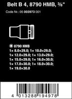 Wera Belt B 4 Zyklop Doppen set, met 3/8" -aandrijving, 9-delig - 1 stuk(s) - 05003973001 - thumbnail