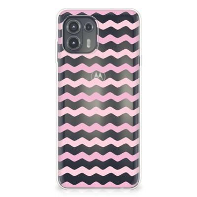 Motorola Edge 20 Lite | TPU bumper | Waves Roze Motorola Edge 20 Lite | TPU bumper | Waves Roze