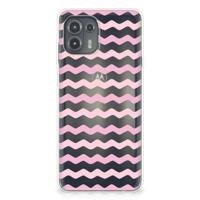 Motorola Edge 20 Lite | TPU bumper | Waves Roze - thumbnail