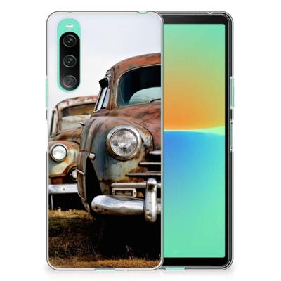 Sony Xperia 10 V | Siliconen hoesje | met foto Vintage Auto