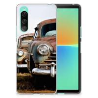 Sony Xperia 10 V | Siliconen hoesje | met foto Vintage Auto - thumbnail