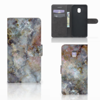 Samsung Galaxy J7 (2018) Bookcase Marmer Grijs - thumbnail