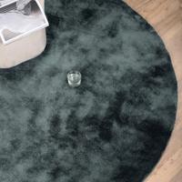 Nohr Rond Vloerkleed 'Les' 200cm, kleur Groen - thumbnail