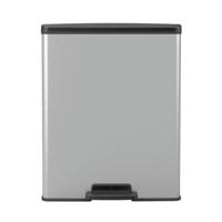 Curver decobin pedaalemmer 65l zilver metallic - thumbnail
