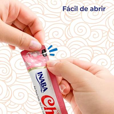 INABA - Tonijn- en zalmvoer met tapioca, zalmolie en tonijnextract, 8,5% eiwit, 1,5% vet, 85% vocht, met vitamine E, taurine en omega-3, 500 kcal/kg - verpakking van 200 g