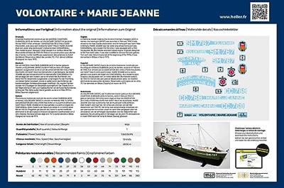 Heller 55604 STARTER KIT VOLONTAIRE + MARIE JEANNE Twinset Bouwpakket Schaal 1:200