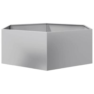 VidaXL Plantenbak zeshoek 138x120x45 cm gegalvaniseerd staal VidaXL Plantenbak zeshoek 138x120x45 cm gegalvaniseerd staal
