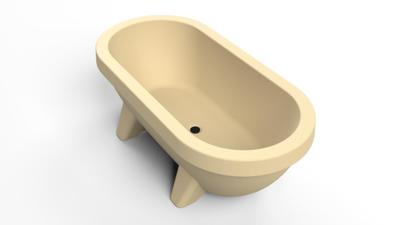 Gardentub Buitenbad 194x94x66 cm 350L Sand Dune