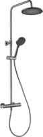 Saqu Eurotrend 225 regendoucheset met 4 straalsoorten Ø23cm gunmetal - thumbnail