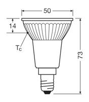 OSRAM HOMELIGHTING 4099854457166 LED-reflectorlamp-lamp Energielabel E (A - G) E14 3.7 W Warmwit (Ø x h) 50.00 mm x 50.00 mm 1 stuk(s) - thumbnail