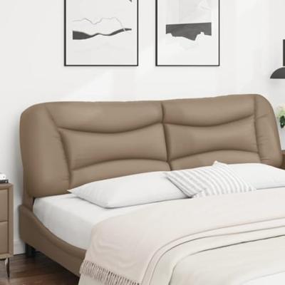 Hoofdbordkussen 180 cm kunstleer cappuccinokleurig